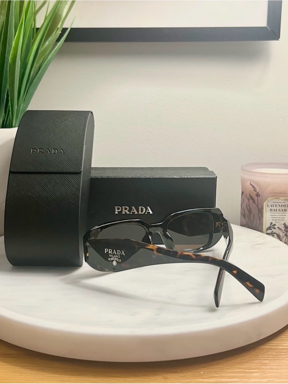 PRADA Sunglasses Small Geometric Symbole In Acetate Tortoise PR 17WS - Picture 3 of 4